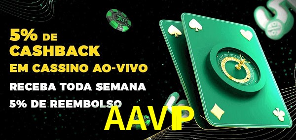 Promoções do cassino ao Vivo AAVIP
